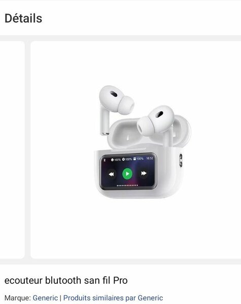 Écouteurs Bluetooth sans fil Pro