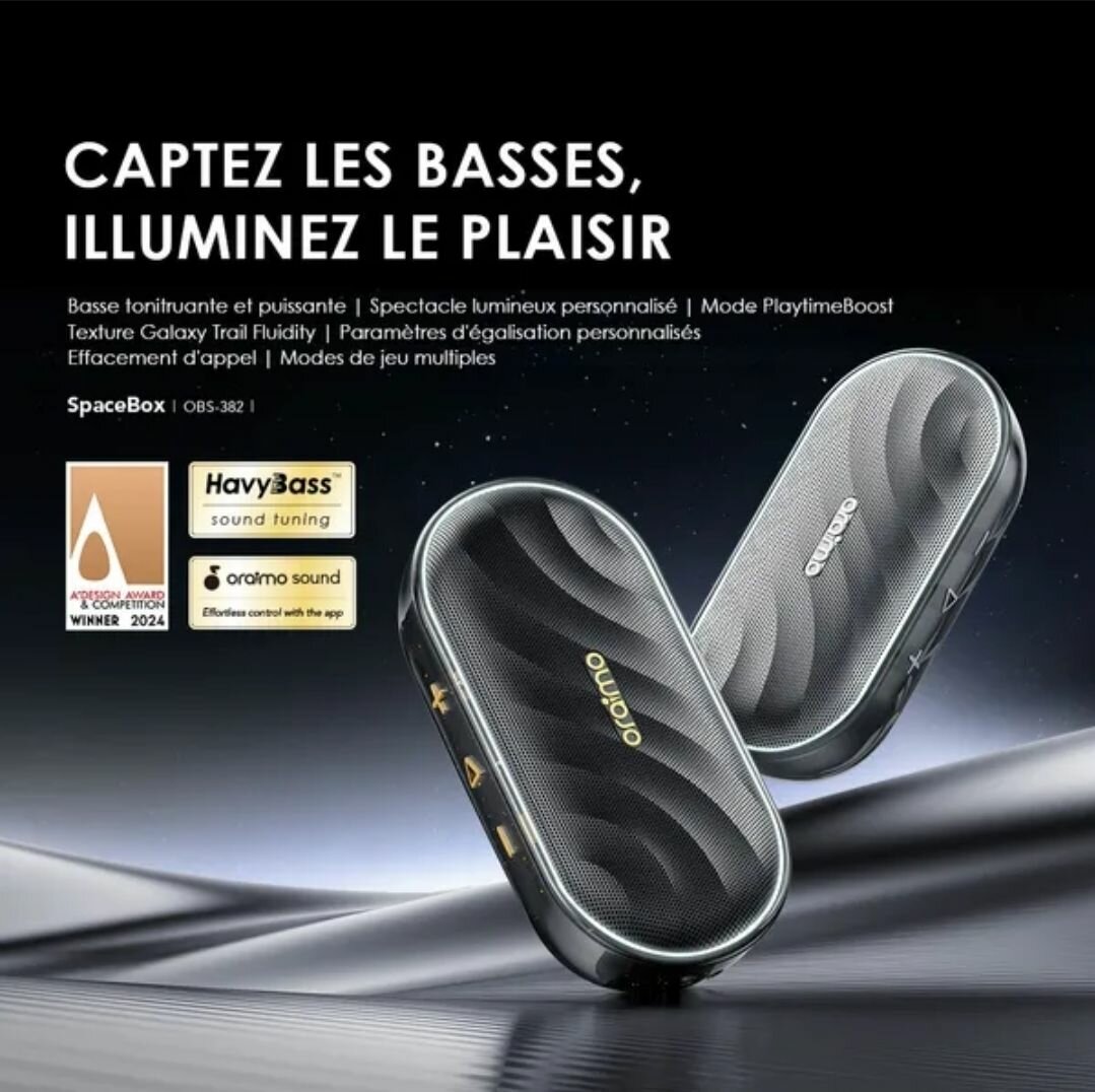 Enceinte Bluetooth Oraimo Bass