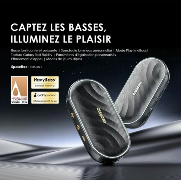 Enceinte Bluetooth Oraimo Bass