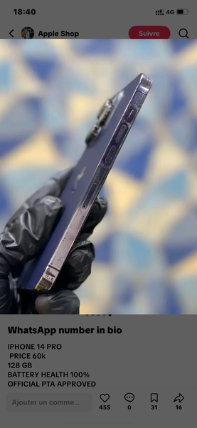 iPhone 14 Pro 128GB Violet