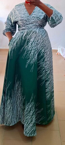 Robe maxi élégante imprimée