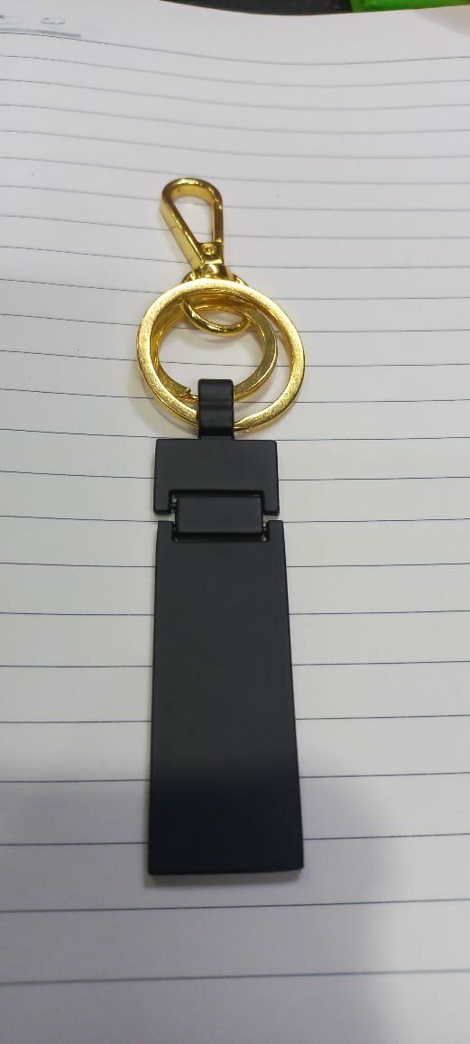 Black gold key chain
