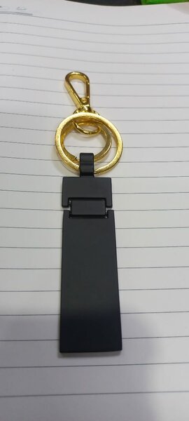 Black gold key chain