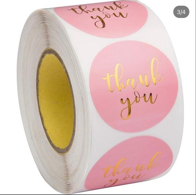 Stickers de remerciements