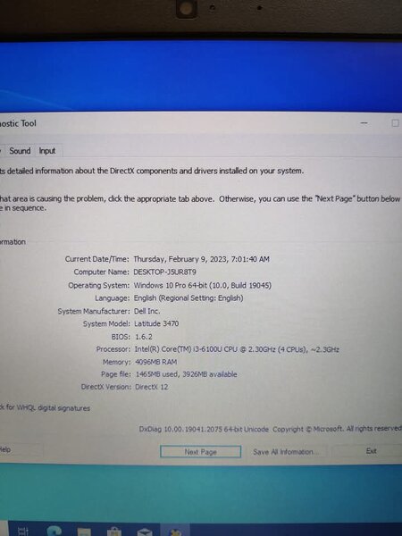 Dell latitude 3470 Intel i5 2.4ghz 7th generation 256 SSD  8