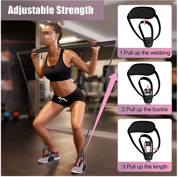 Elastic Exercise Band with Bar