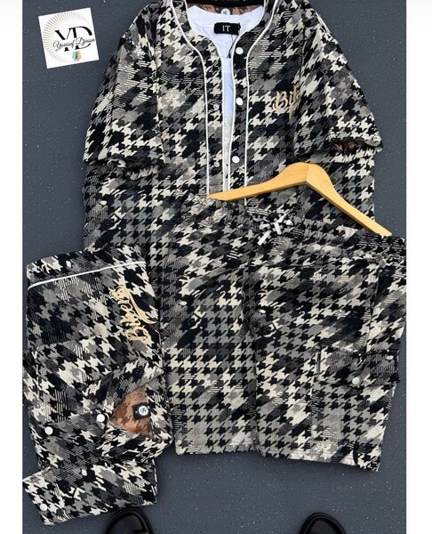 Ensemble à motifs géométriques