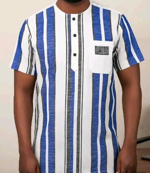 Chemise Africaine Rayée Homme