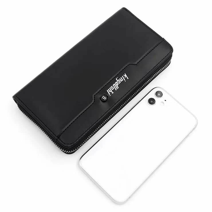 Porte monnaie long en cuir PU