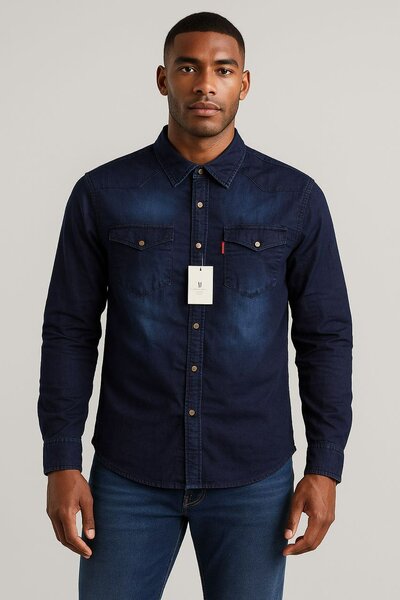 Chemise en denim pour homme