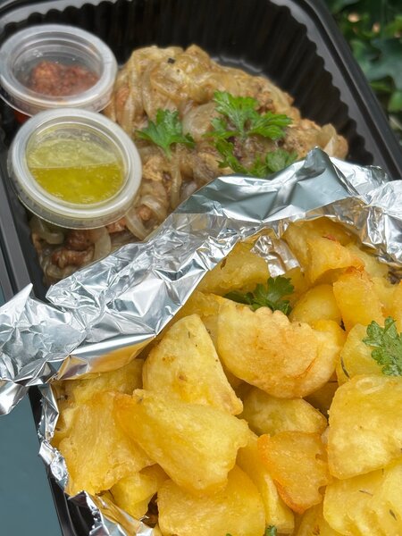 Pommes de terre sautées poulet