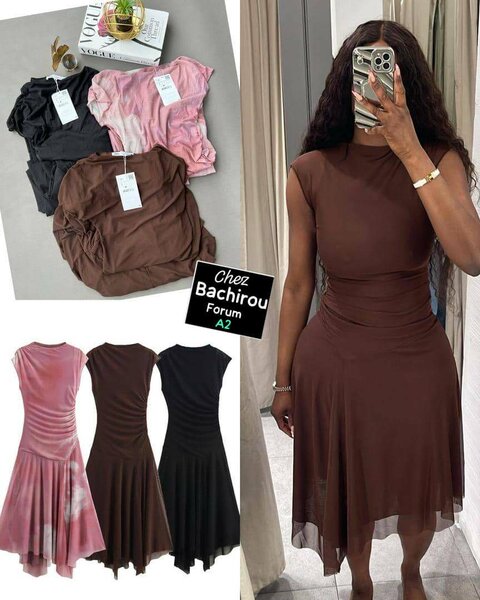 Robe élégante sans manches