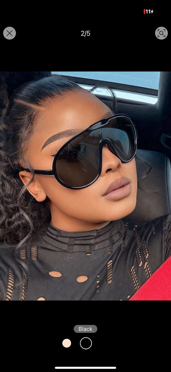 Lunettes de soleil rétro surdimensionnées