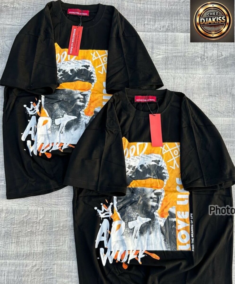 T-shirt artistique unisexe