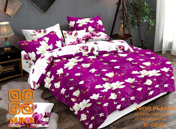 Parure de lit imprimée colorée