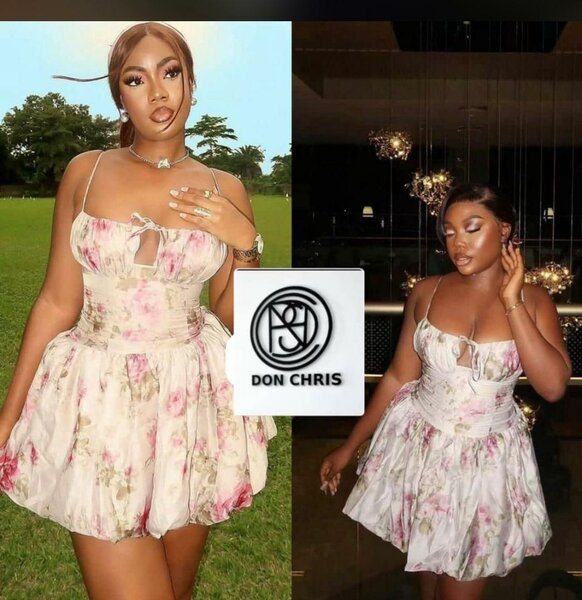 Robe florale élégante manches longues