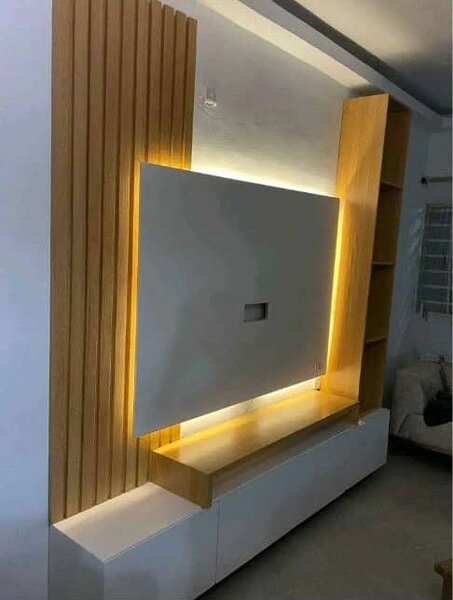 Meuble TV moderne avec éclairage LED