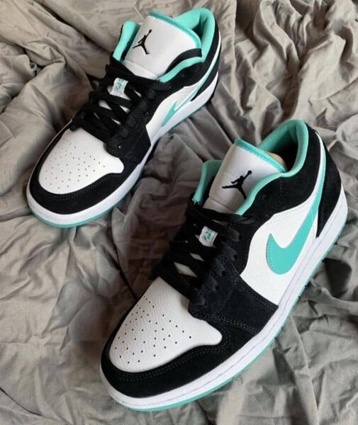 Air Jordan 1 Low noir et sarcelle