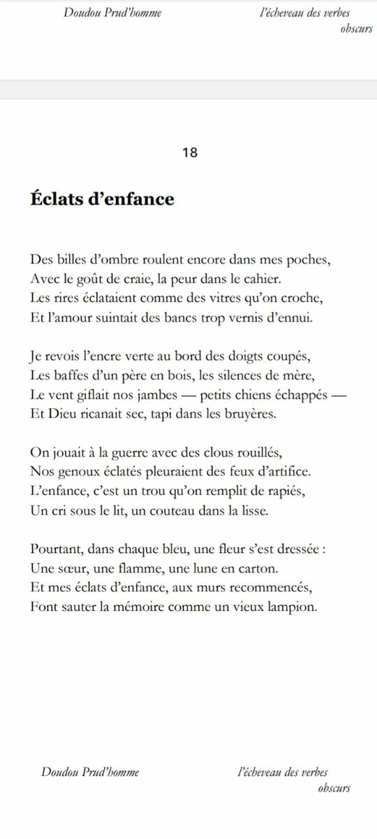 L'Écheveau des Verbes Obscurs