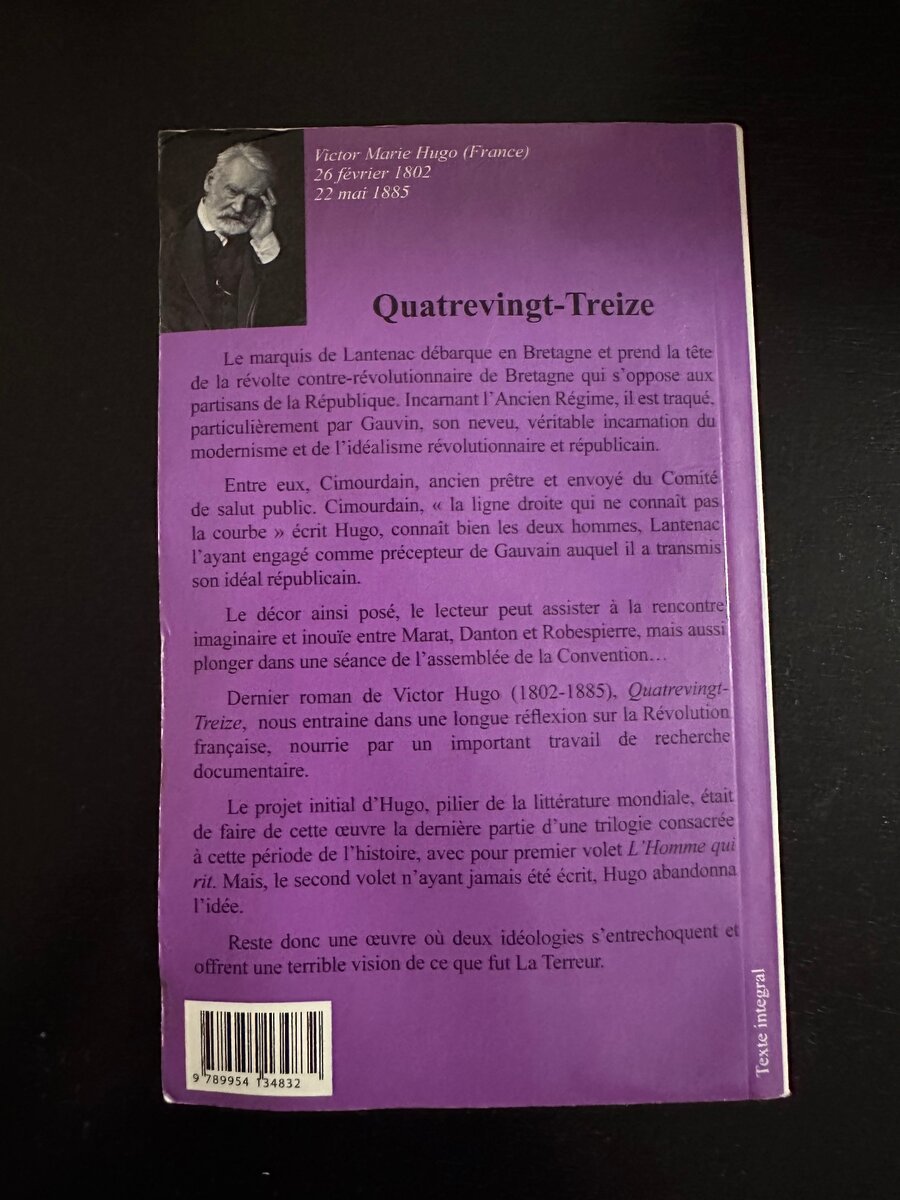 VICTOR HUGO- Quatrevingt-Treize