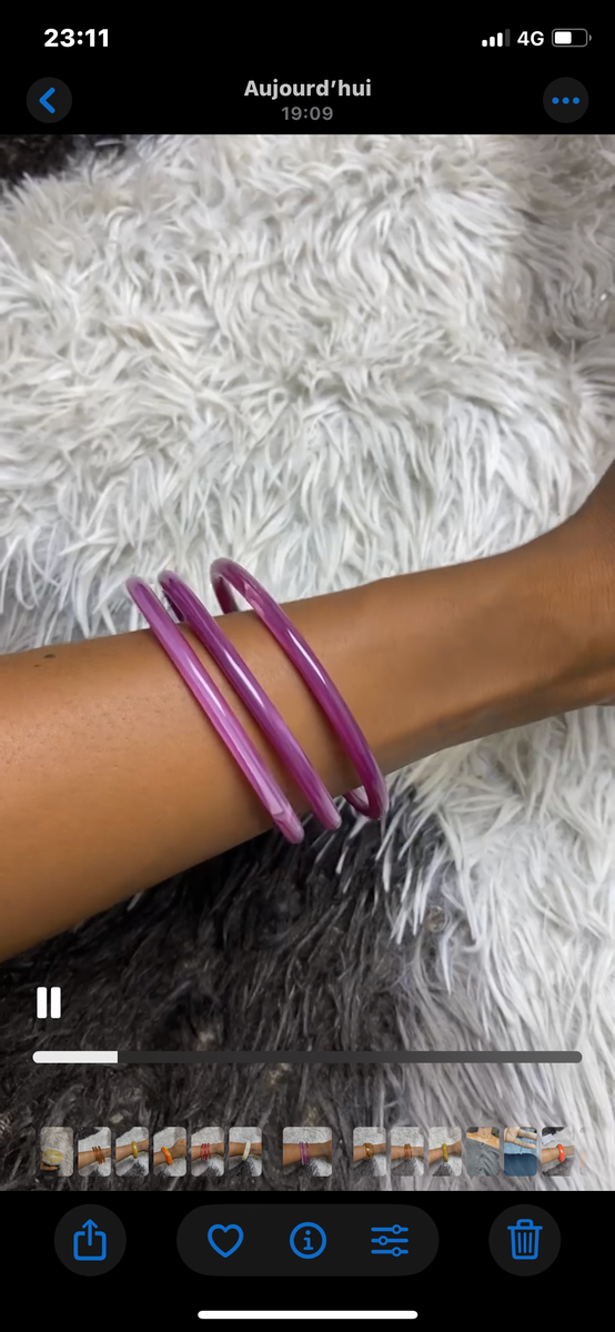 Bracelets Amiga violets