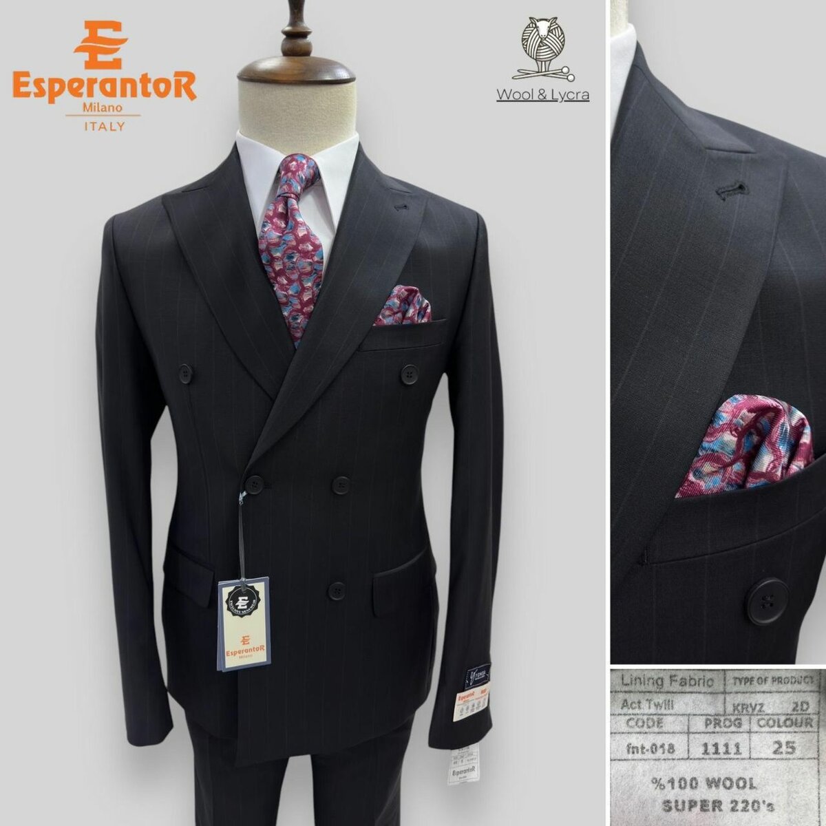 Double breasted suit