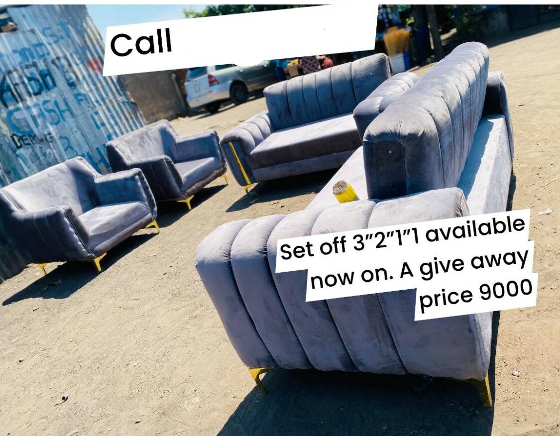 Set of beautiful soft home furniture