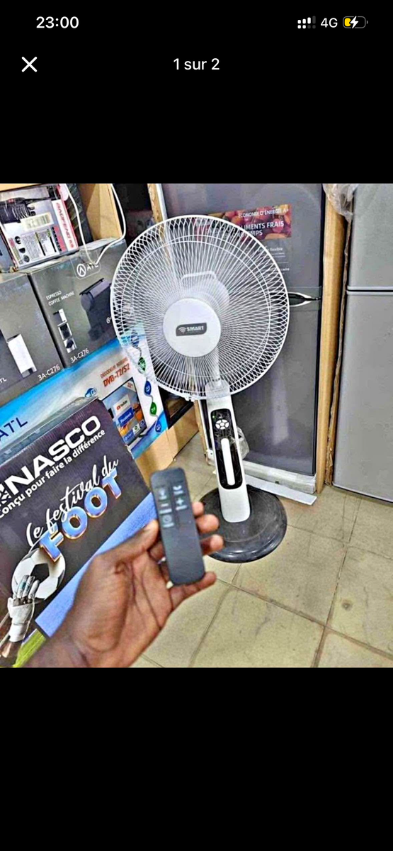 Ventilateur rechargeable