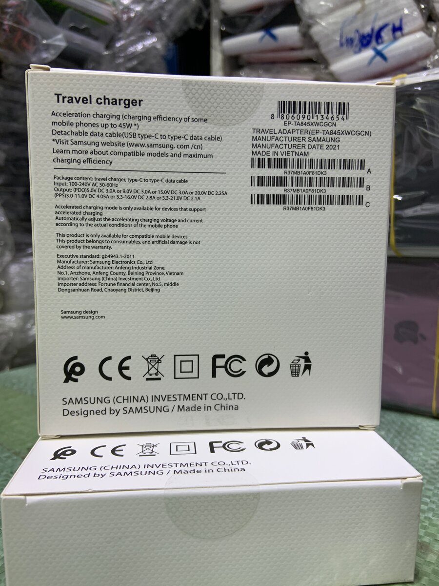 Chargeur Rapide Samsung 45W