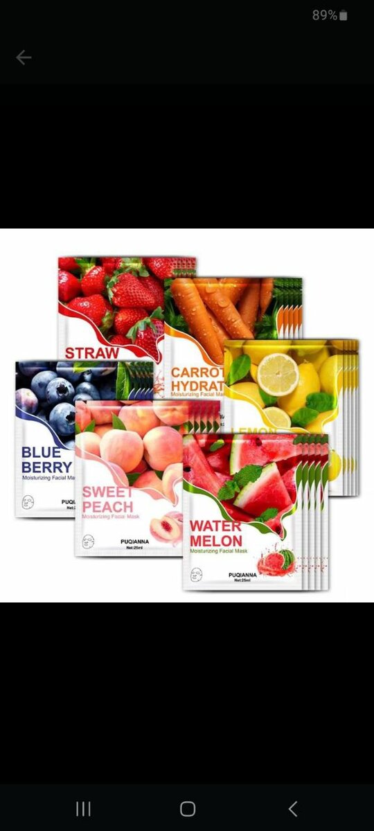 Fruit Face Mask Set