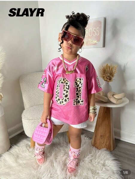Maillot rose enfant tendance