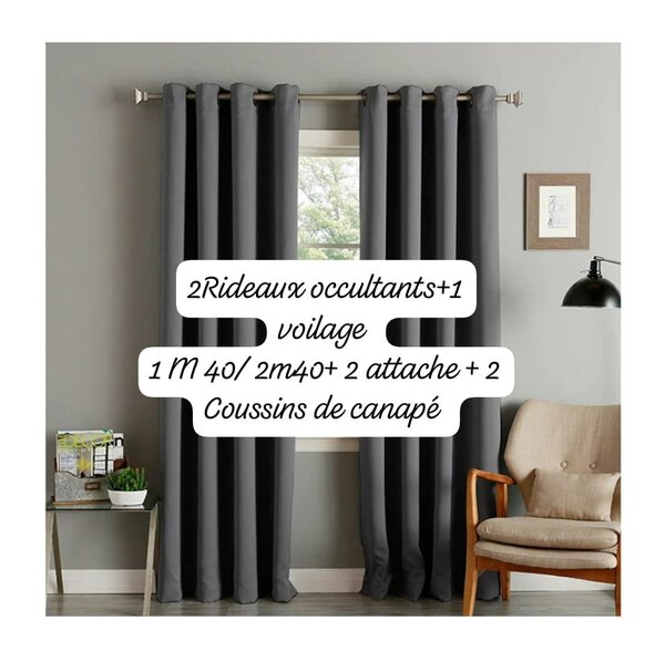 Rideaux occultants et voile