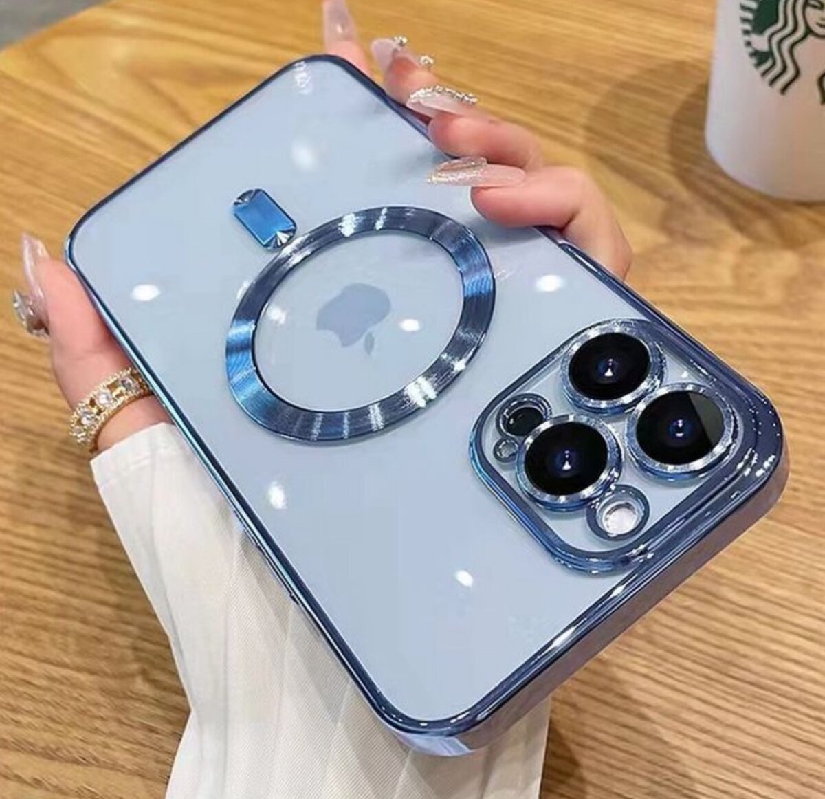 Wireless Charging Transparent Magsafe Case For iPhone 14 13