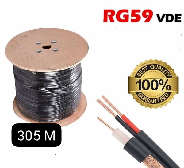 Câble coaxial RG59 VDE 305M