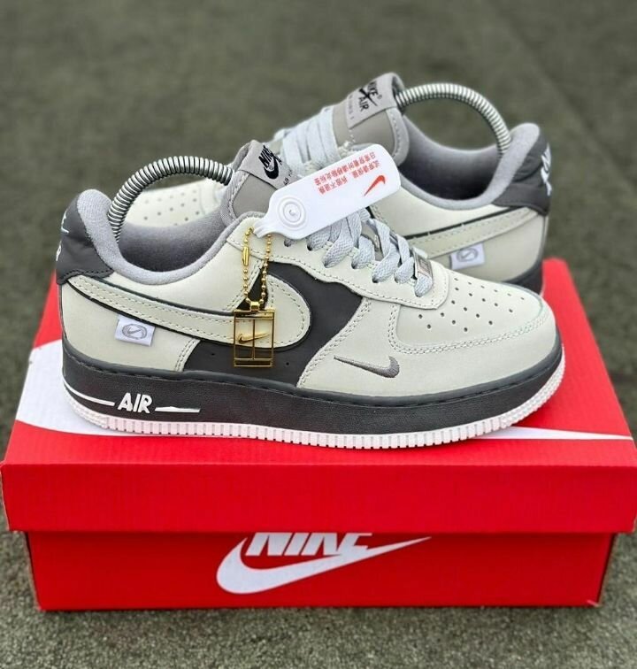 Nike Air Force 1 Gris/Noir