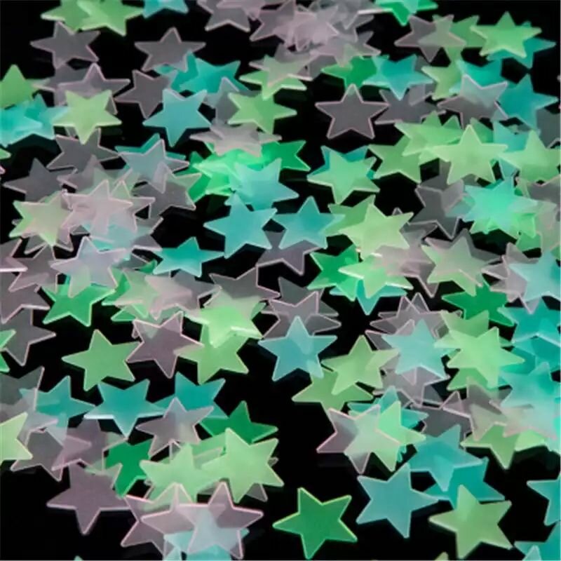 100 star Glow stickers