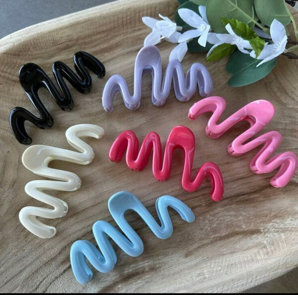 Pinces à cheveux spirale colorées