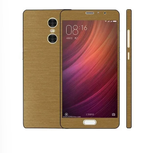 Xiaomi Redmi Pro Golden Brushed Metal texture Mobile Skin