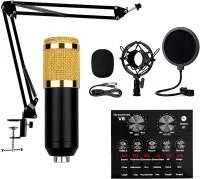 Condenser Microphone Kit, BM-800 Mic Professional Studio Recording Set with Adjustable Mic Arm Stand, Anti-Shock Mount And Double-Layer Pop Filter for Broadcasting