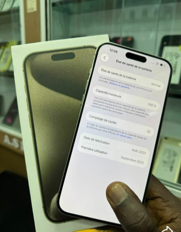 iPhone 15 Pro - 256Go Gris