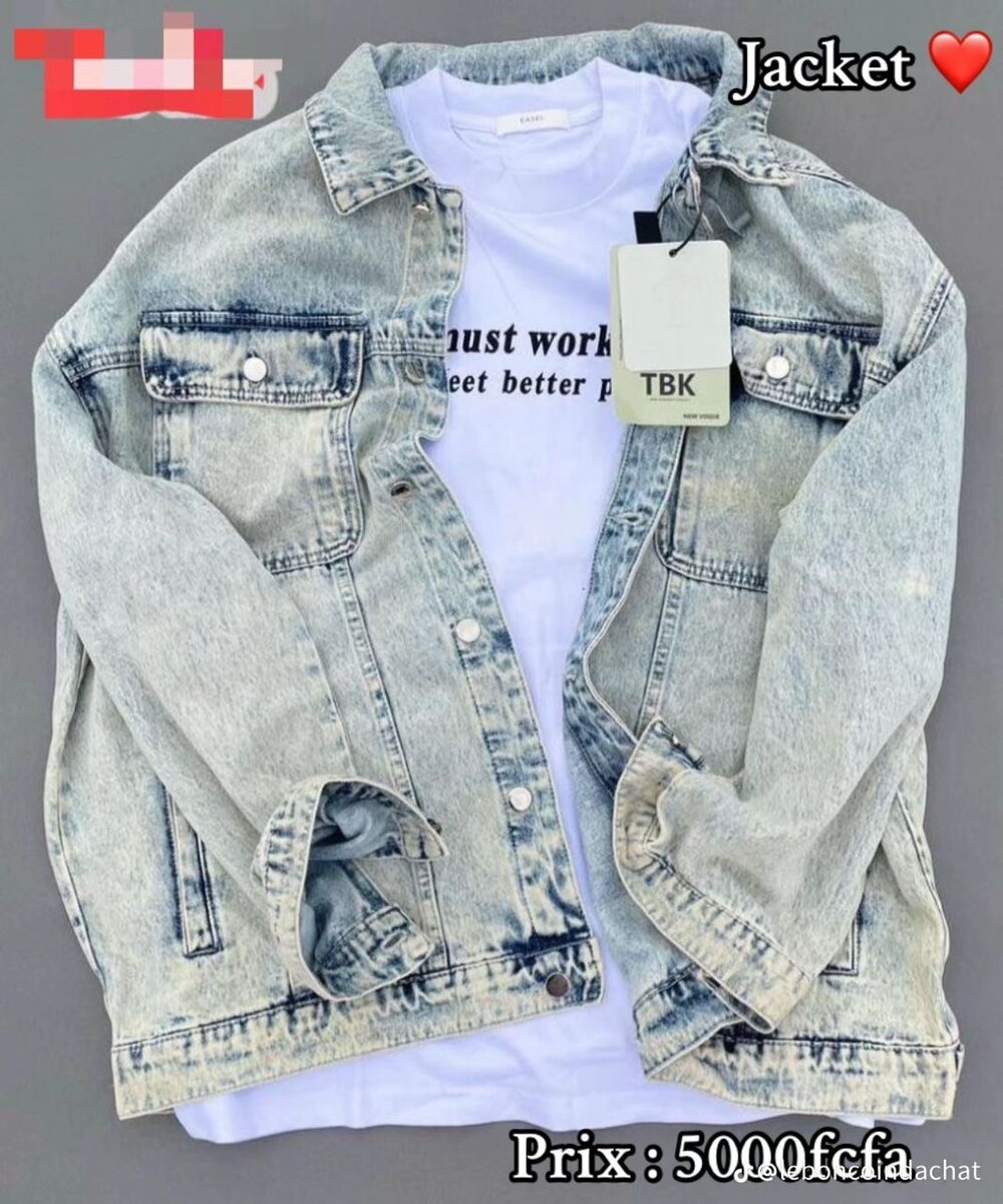 Veste en jean homme déchiré