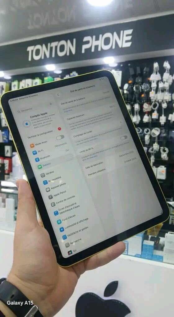 Tablette tactile multicolore