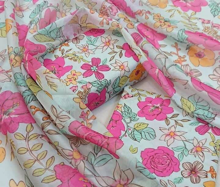 Printed lawn suit
