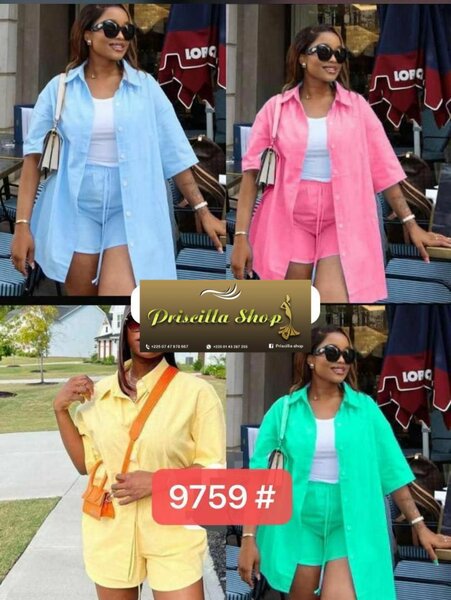 Set d'été coloré 3 pièces