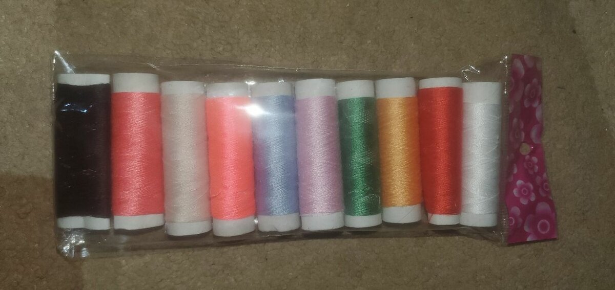 10 PCS  fils à coudre colorés