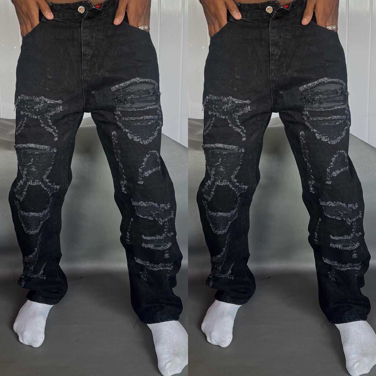 Jean homme noir déchiré
