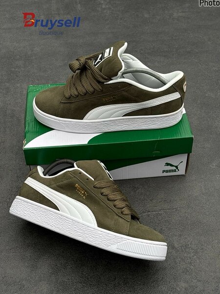 Chaussures Puma Suede Vert
