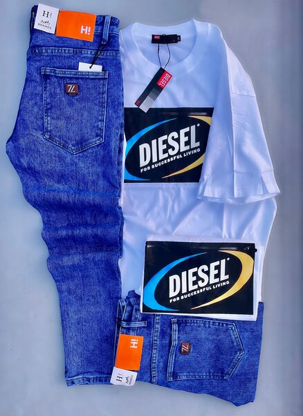 T-shirt Diesel blanc pour homme