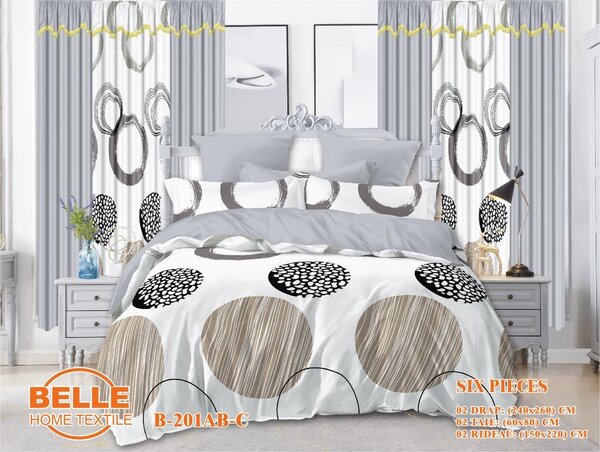 Parure de Lit 6 Pièces Belle