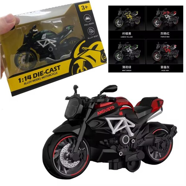 Moto miniature en alliage 1:14